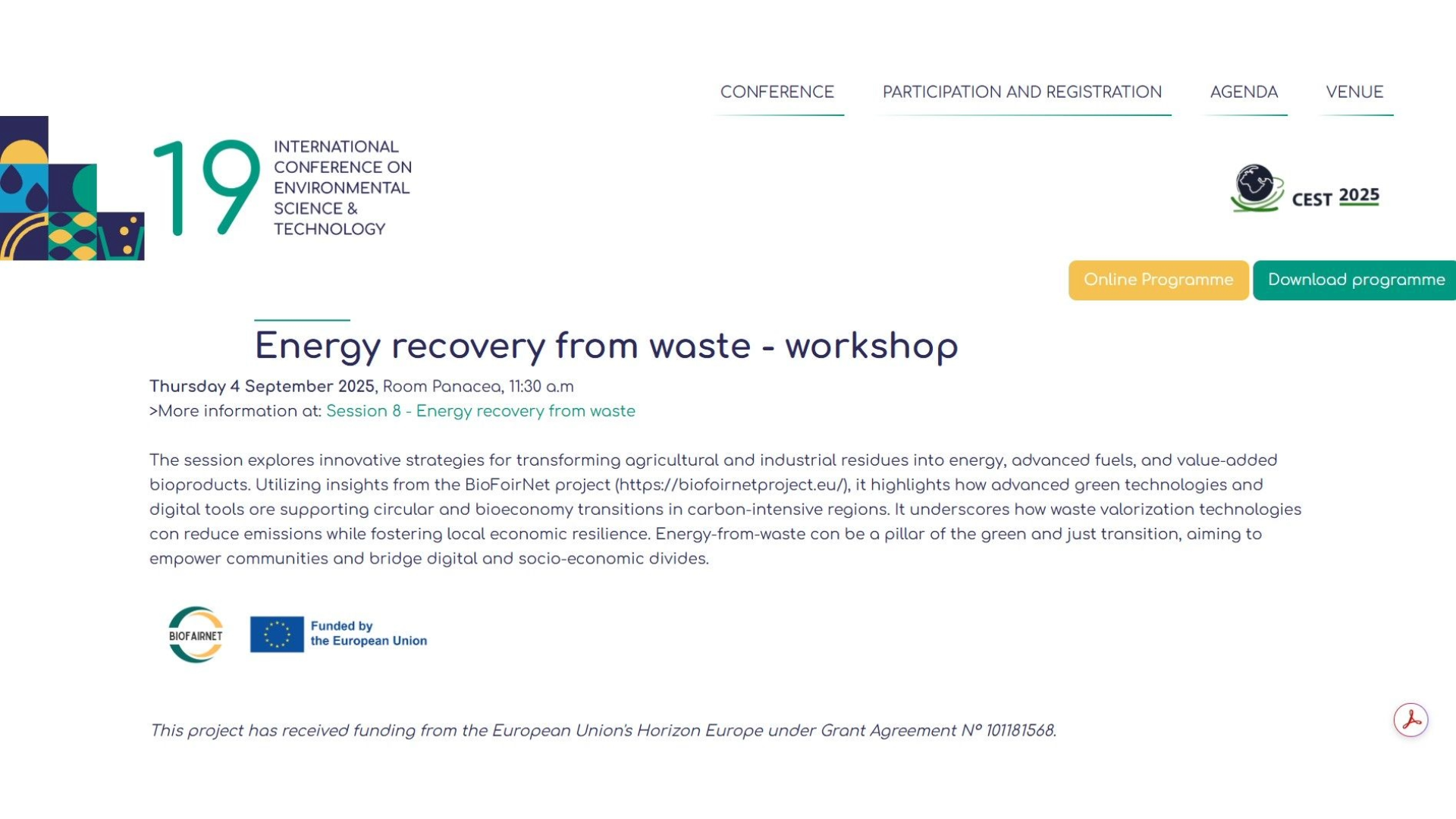 Biofairnet - CEST 2025