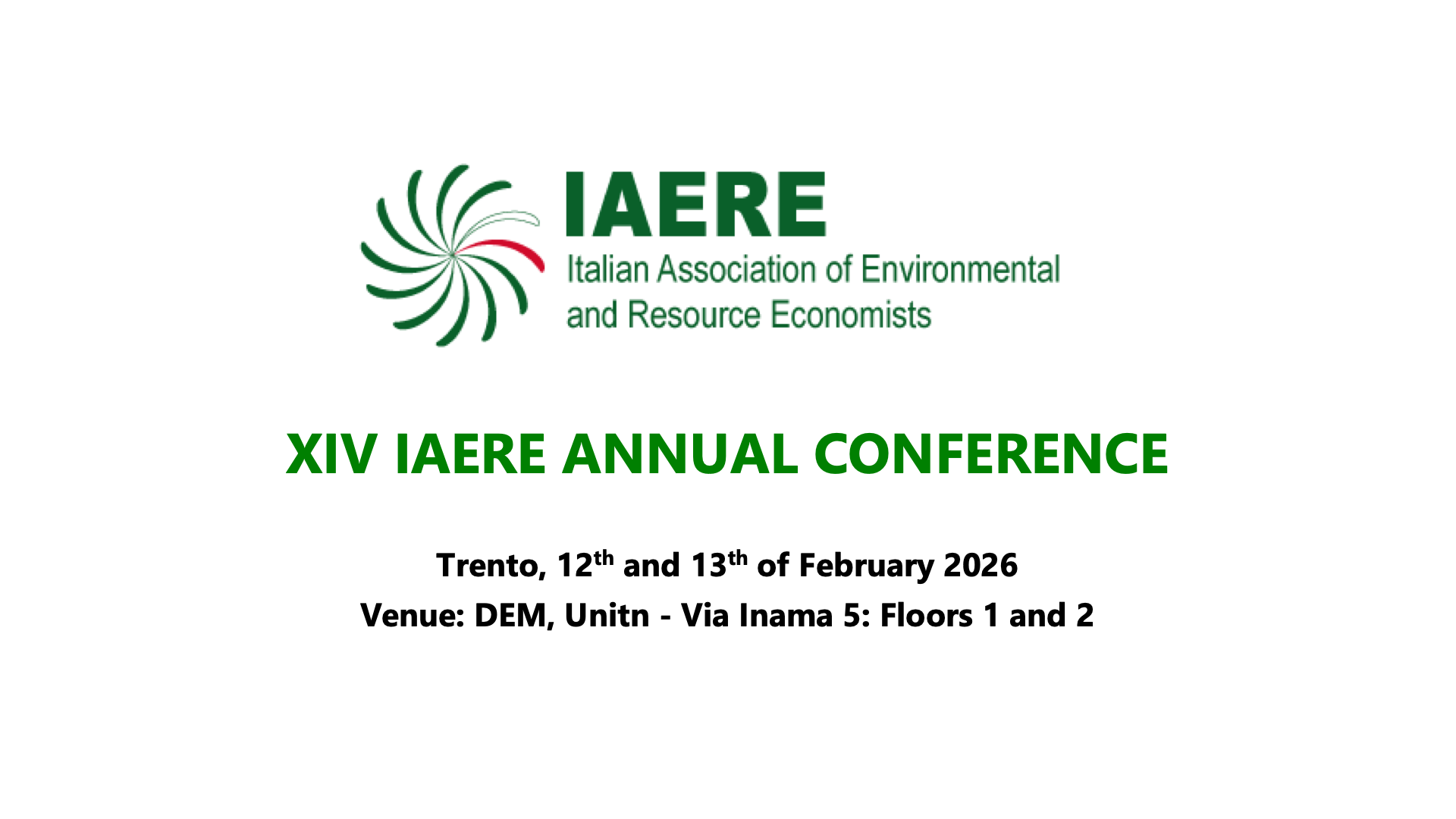 Biofairnet - XIV IAERE Annual Conference 2026