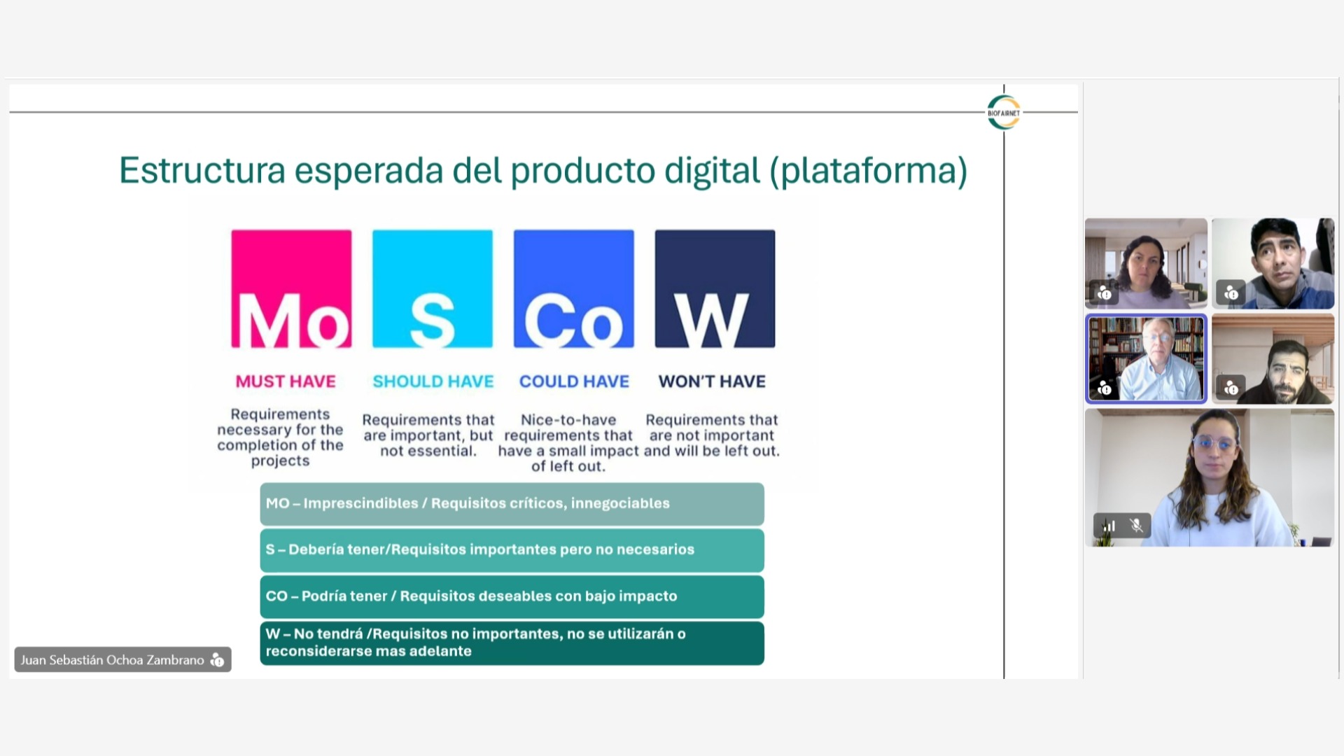 Biofairnet - BIOFAIRNET Stakeholder Workshop – Agriculture Sector (Spain)