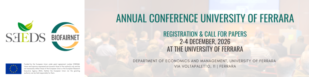 Biofairnet - SEEDS-BioFairNet Annual Conference