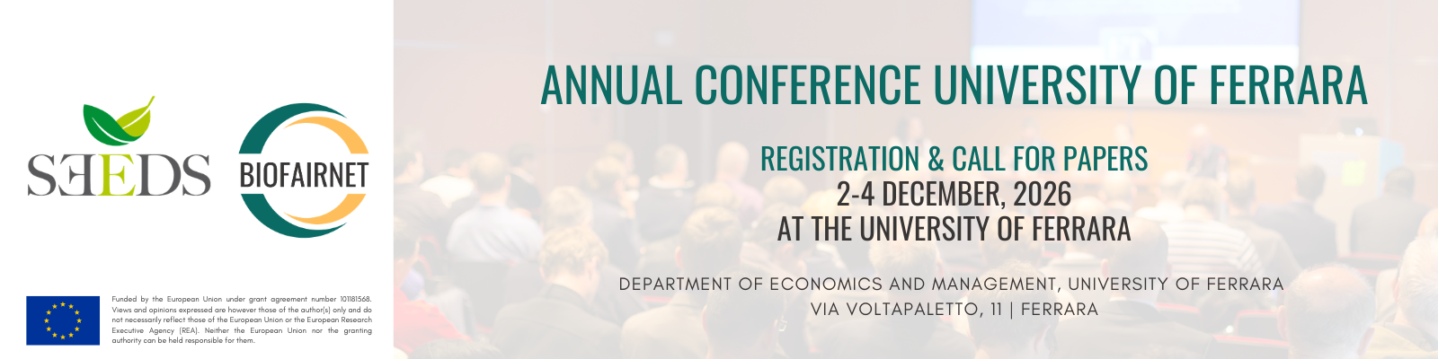 Biofairnet - SEEDS-BioFairNet Annual Conference