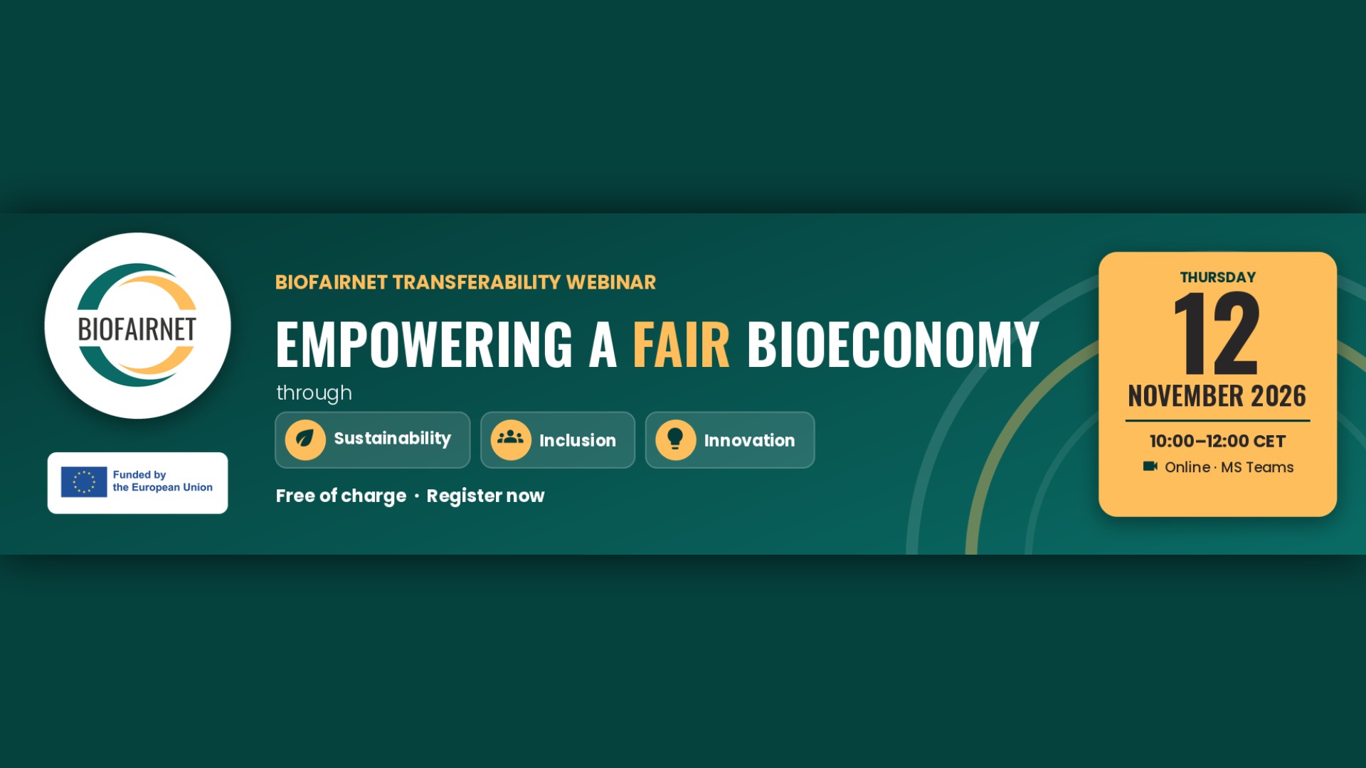 Biofairnet - BioFairNet Transferability Webinar